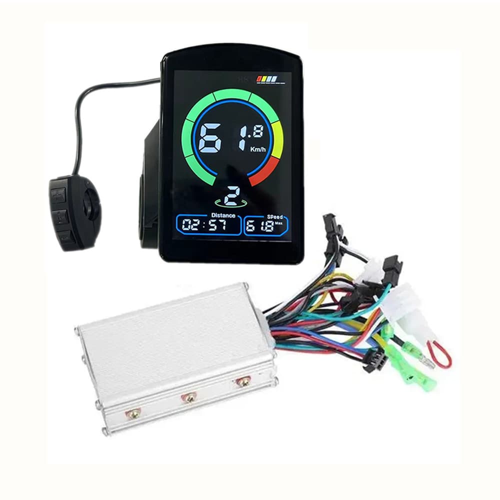 Electric Mountain Bike Lithium Battery Instrument NC-81F Color Screen Brushless Controller 350W 24V 36V 48V Accessories