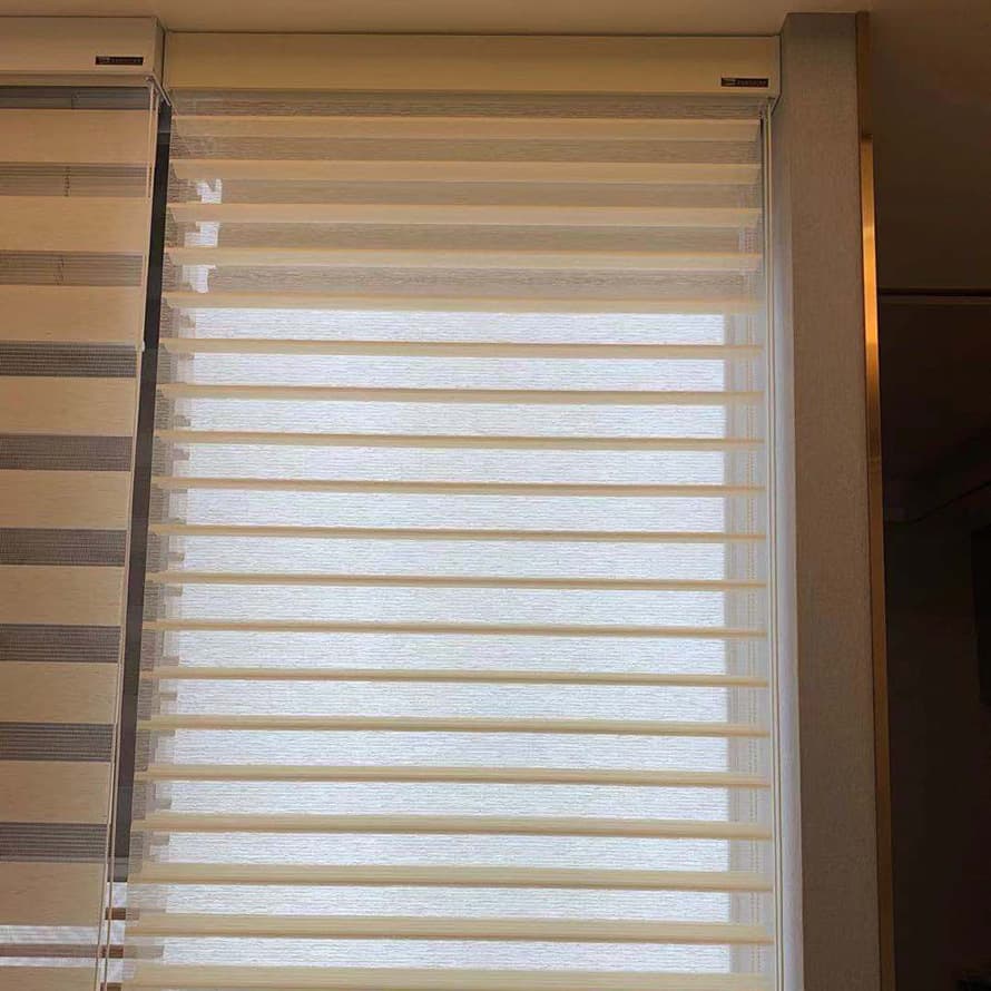 Shangri-La Curtain Soft Sheer Blind Blackout Roller Shade for Living Room Office Bathroom Study Bedroom Sunshade
