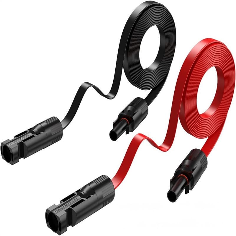 MC4 connector line solar adapter window grommet 30 cm flat cable adapter line