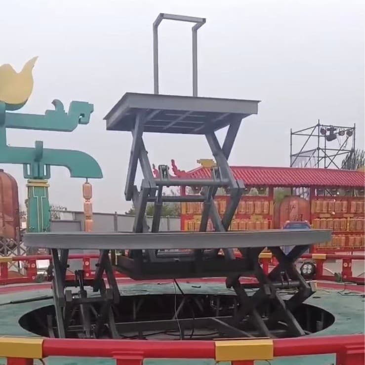 Electric hydraulic lifting stage telescopic large travel remote control lifting mechanical equipment lifting stage equipment