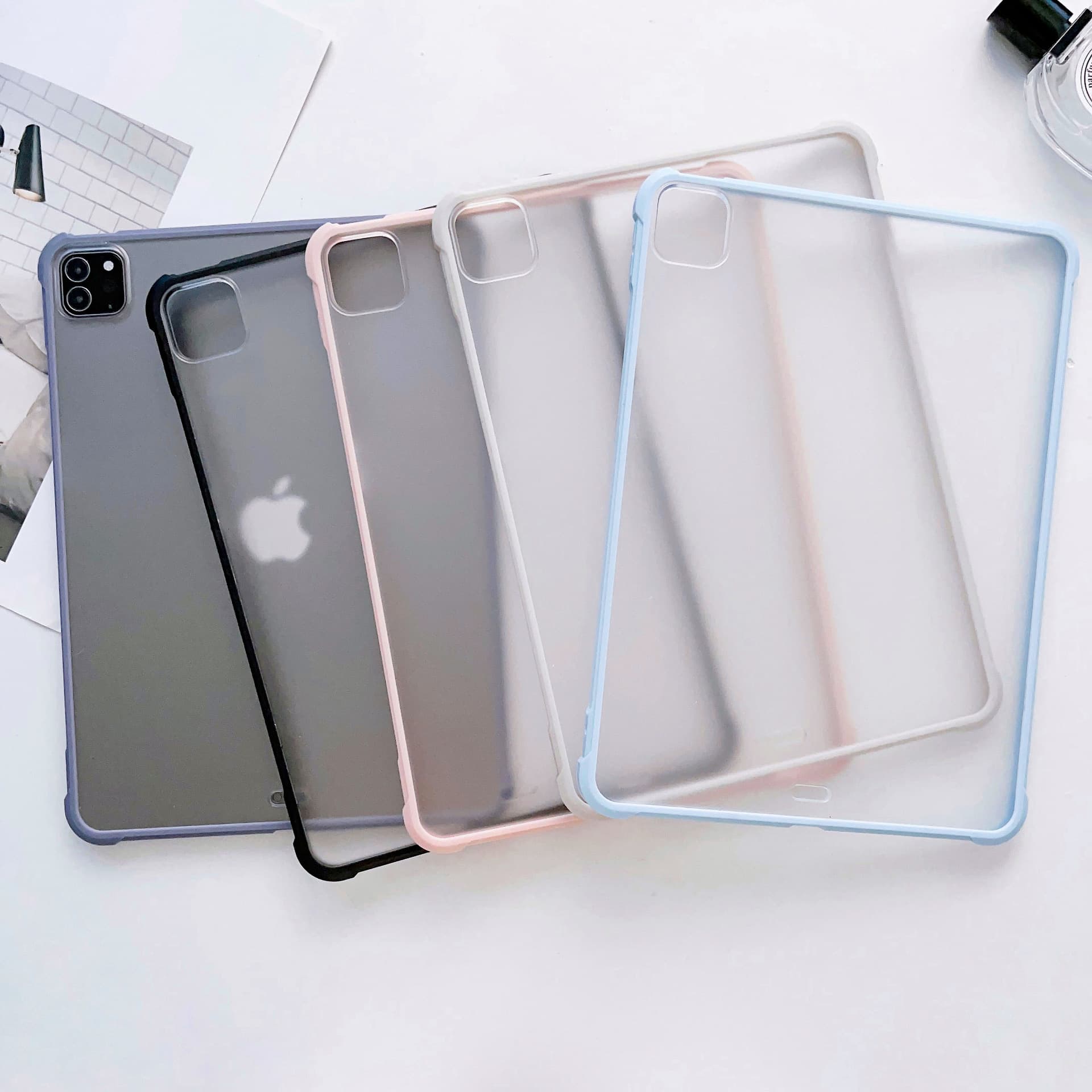Compatible with iPad 10th Gen Case Apple 10.2 Frosted Full Coverage 9.7 inch Hard Back Soft Edge Shockproof Tablet Case