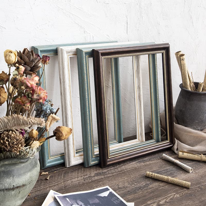 Puzzle Frame, Picture Frame, Empty Frame, Canvas Framing, American Vintage Watercolor Sketch A4 Photo Frame, Empty Frame Wholesale Custom