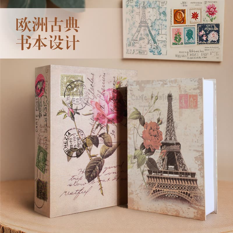 Large Password Simulated Book Safe for Home Cash Savings, Secure and Concealed Creative Storage Box