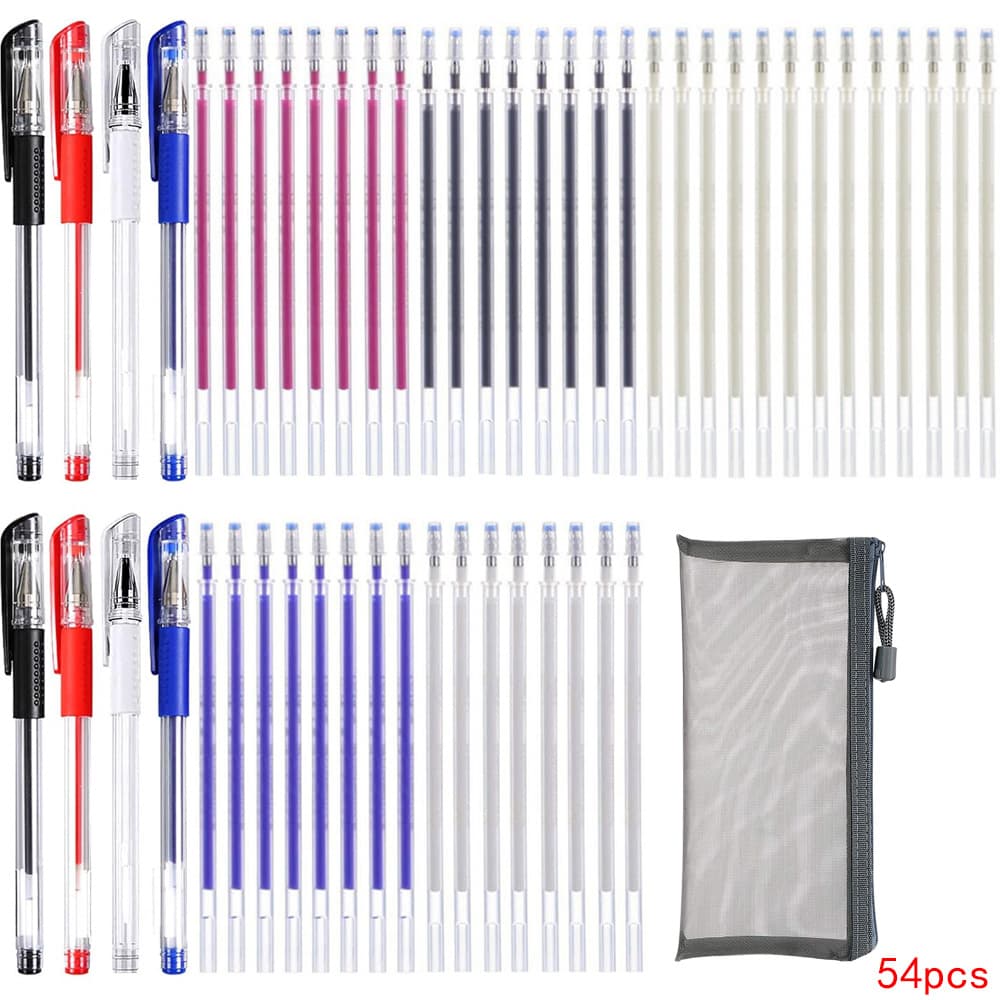 54pcs Sewing Disappearing Pen Set Leather PU Sewing Supplies Clothing Handmade Marking Pen Handmade Tailoring Tools