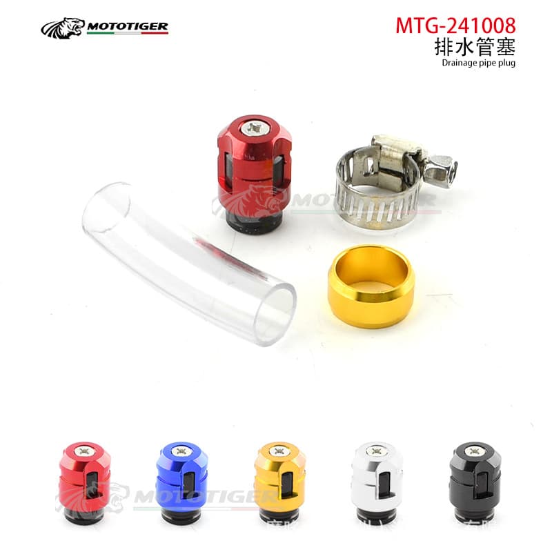Motorcycle Modification CLICK Air Filter Drain Pipe Aluminum Alloy Head Plug Motorcycle Accessories Wholesale