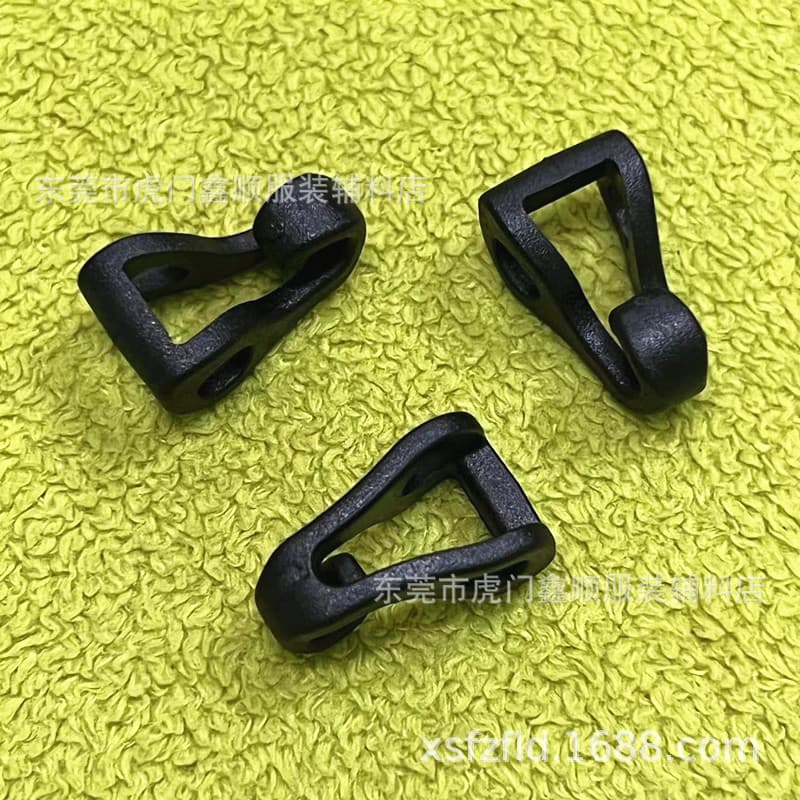 Manufacturer New Plastic Small Hook Plastic Tent Hook Elastic Rope Adjustable Buckle Hanging Rope Accessories Open Hook Buckle