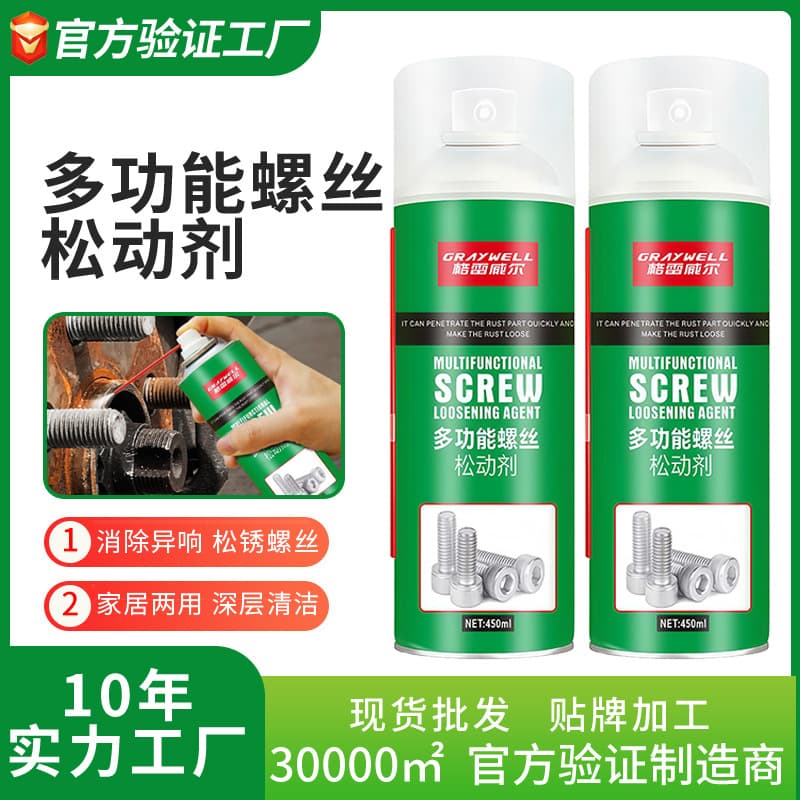 Rust Remover Anti-Rust Lubricant Metal Strong Cleaner Rust Loosener for Screws Iron Rust Removal Car Supplies