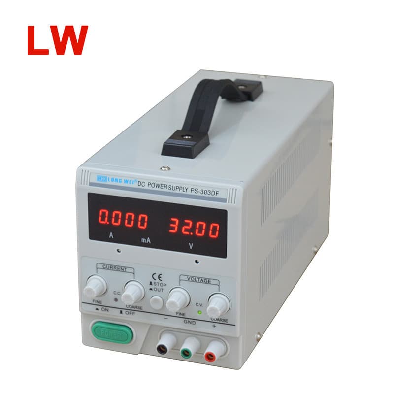 Longwei's new PS303DF linear DC regulated power supply, high-precision electroplating LED power supply, aging power supply