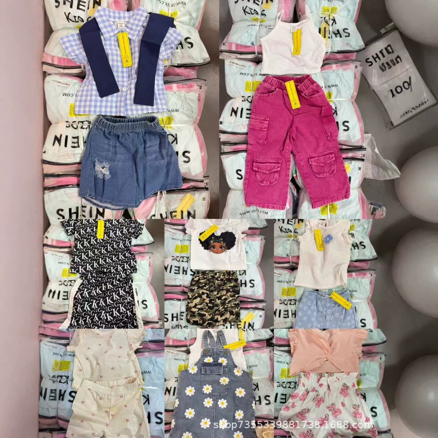 2026 Spring/Summer SHEIN KIDS Children's Clothing Set, Dresses, Shirts, Denim for Boys and Girls