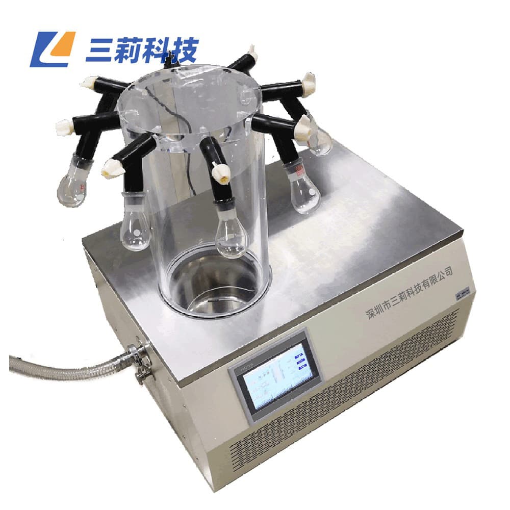 -80℃ Vacuum Freeze Dryer LGJ-10 Bell Jar Freeze Dryer Multi-Manifold Stoppering Freeze Dryer