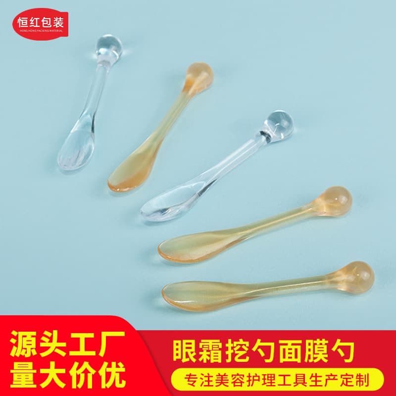 Spot diy facial cream spoon stick plastic eye cream scoop mask spoon repackaging small scoop beauty makeup mask tool