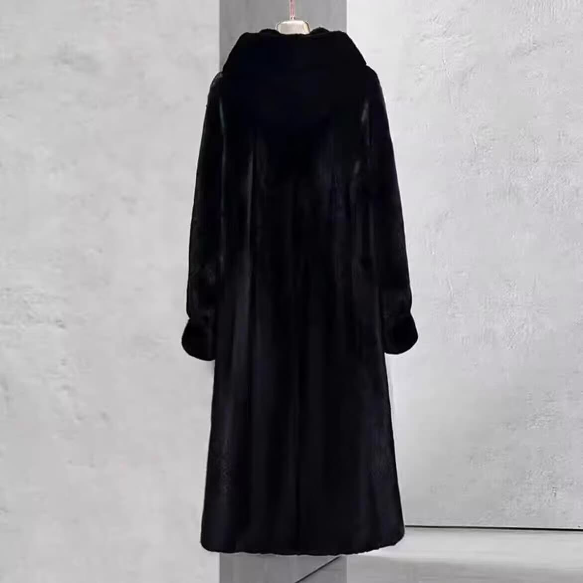 2025 Winter Fur Coat Special Price *** Women's Mink Fur Coat Long Extended Version Fur Coat with Hood