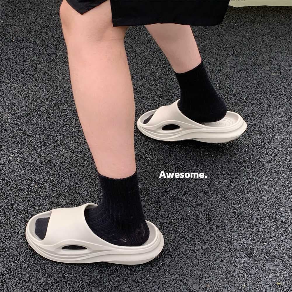 Trendy Cool Casual Sporty Men's Flip-Flops with EVA Comfort Soft Sole, Summer Fashion Outdoor Sandals