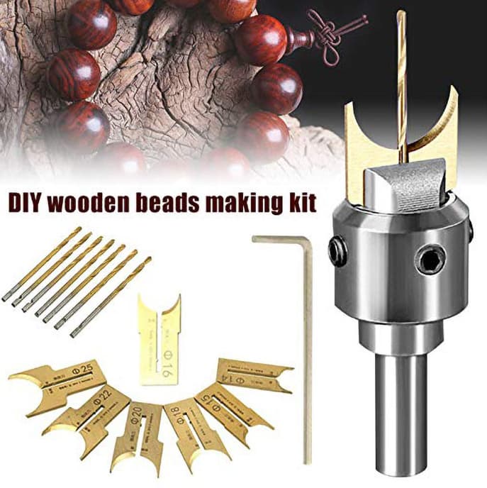 Buddha bead knife head ball knife alloy Buddha bead blade wooden beads bracelet Buddha head Buddha beads production hardwood Buddha bead knife 16PC