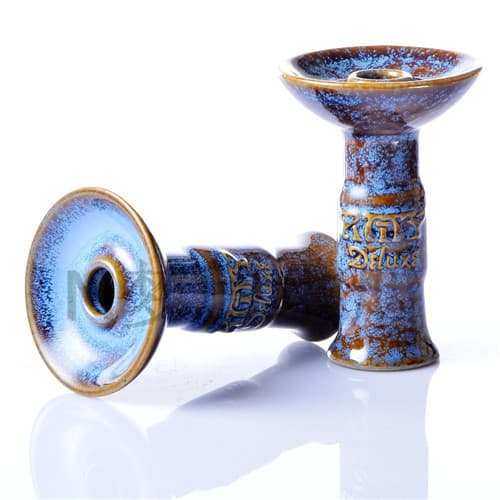 Ceramic hookah bowl, AMY bowl, glazed, centrally ventilated Arabic hookah accessory.