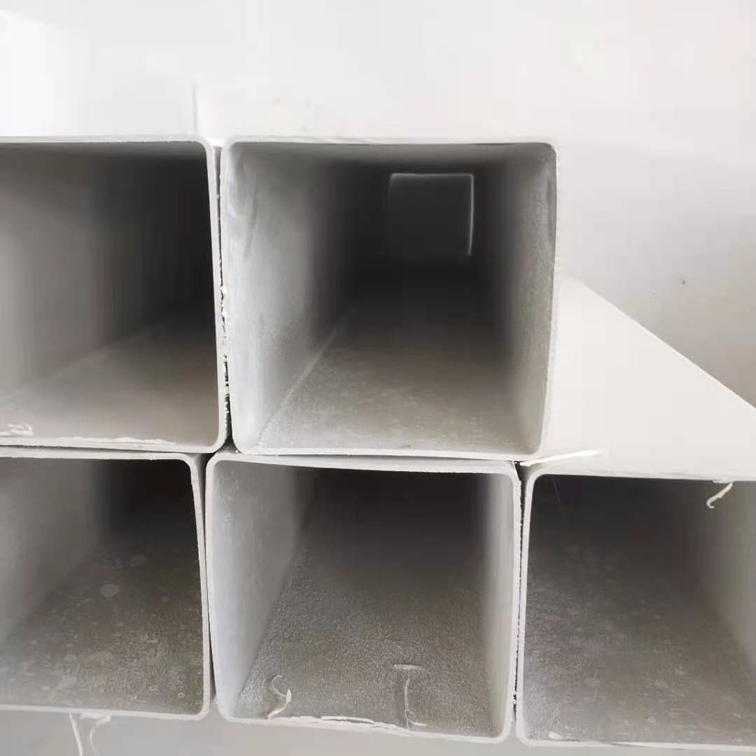 White Rectangular PVC Threading Pipe Warning Pile Ventilation Plastic Square Pipe 200*200 Single Hole Hydroponic Pipe PVC Square Pipe