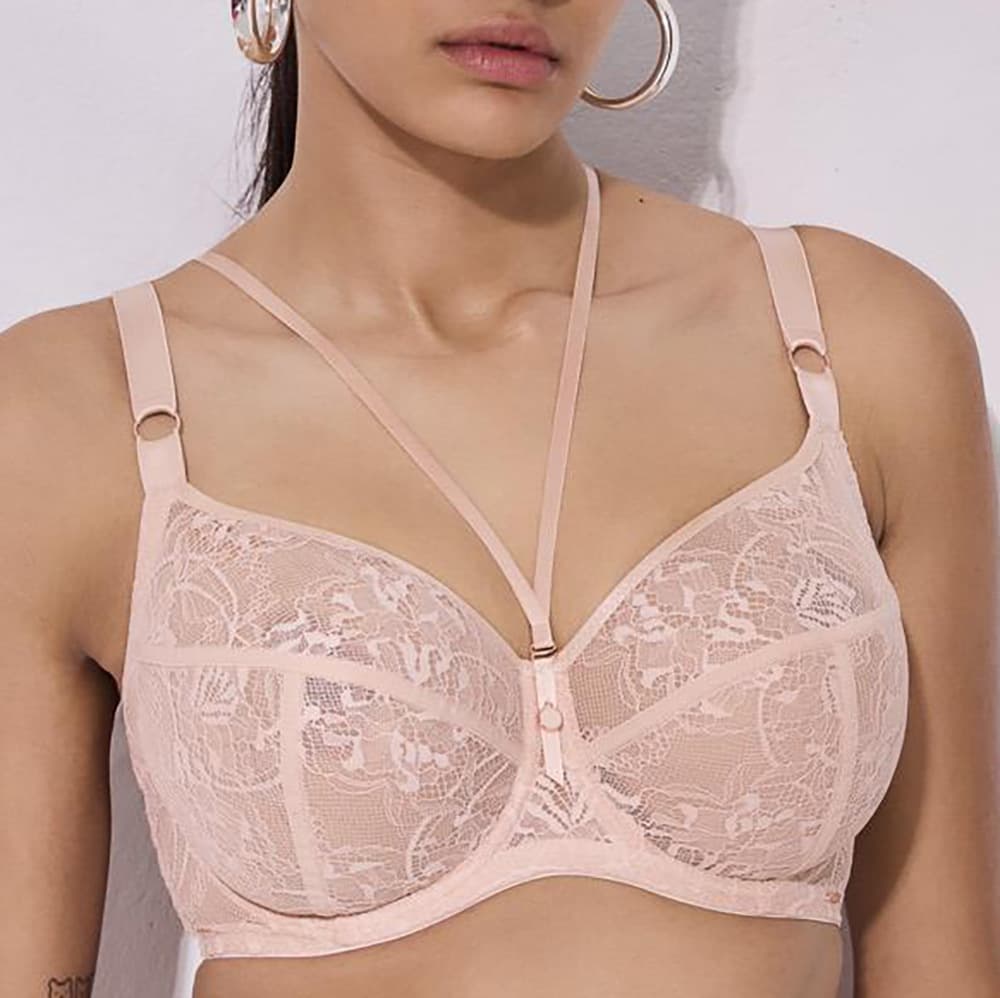 Foreign trade plus size lace ultra-thin full coverage halter bra customization, full package service, production from provided designs and samples as per needs.
