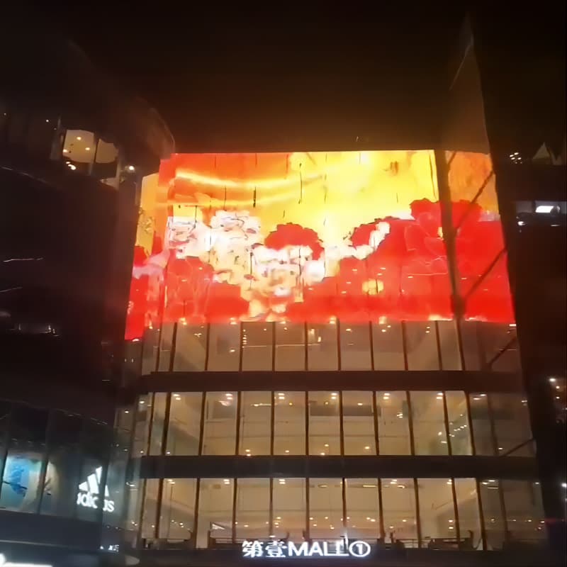Mesh screen outdoor waterproof P83 P62 P50 P31 P41 various pixel pitch customization with 3-year warranty