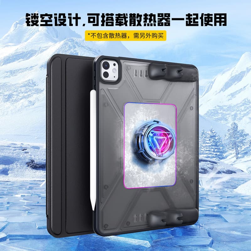 Gaming Case for iPad Air 6 Pro 11 with Grip, Compatible with Chicken Dinner and King of Glory Controllers