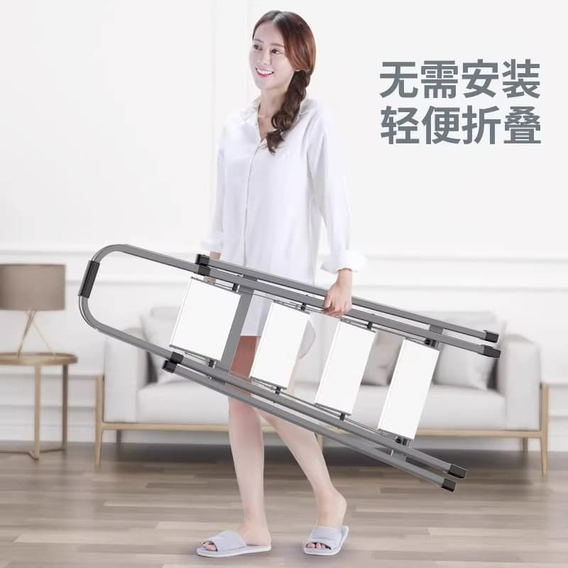 ♔ Aluminum Alloy Home Folding Telescopic Indoor Multi-functional Thickened Compact Lightweight A-Frame Ladder