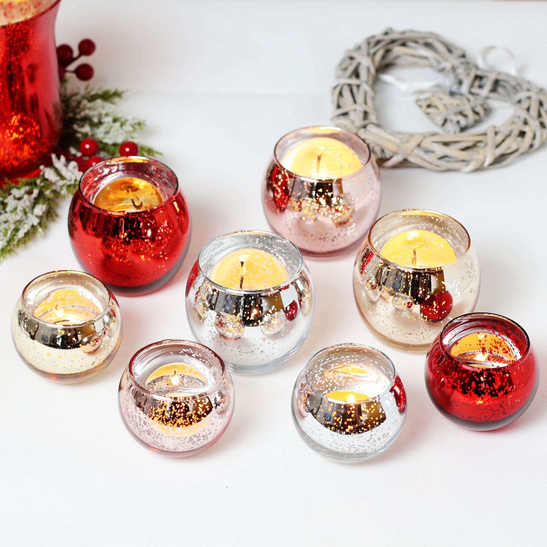 D custom round spot glass gold candle holder festive atmosphere decoration candle cup aromatherapy candle glass cup