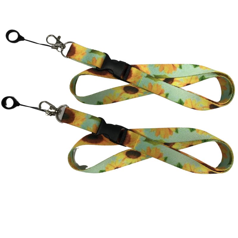 Custom E-cigarette Device Lanyard Polyester Nylon RPET Degradable Material Screen Printing Transfer Logo
