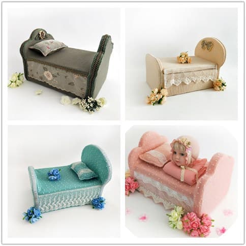 New Children's Photography Prop Bed for Newborn Baby Photo Shoot