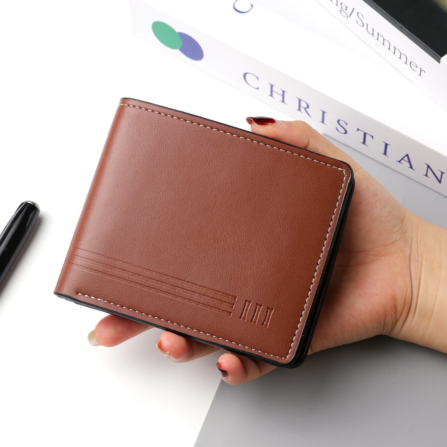 2025 cross-border new coin bag short multi-card slot men's wallet European and American business wallet simple men's wholesale