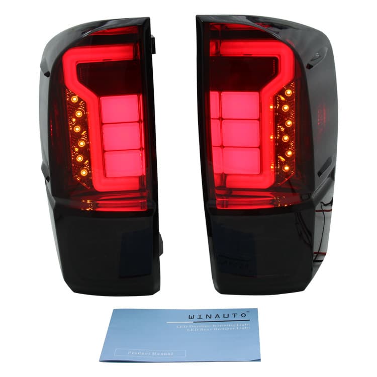 For 2016 Toyota Tacoma Smoked Tail Lights Vehicle-Specific Modified Brake Light Rear Fog Light