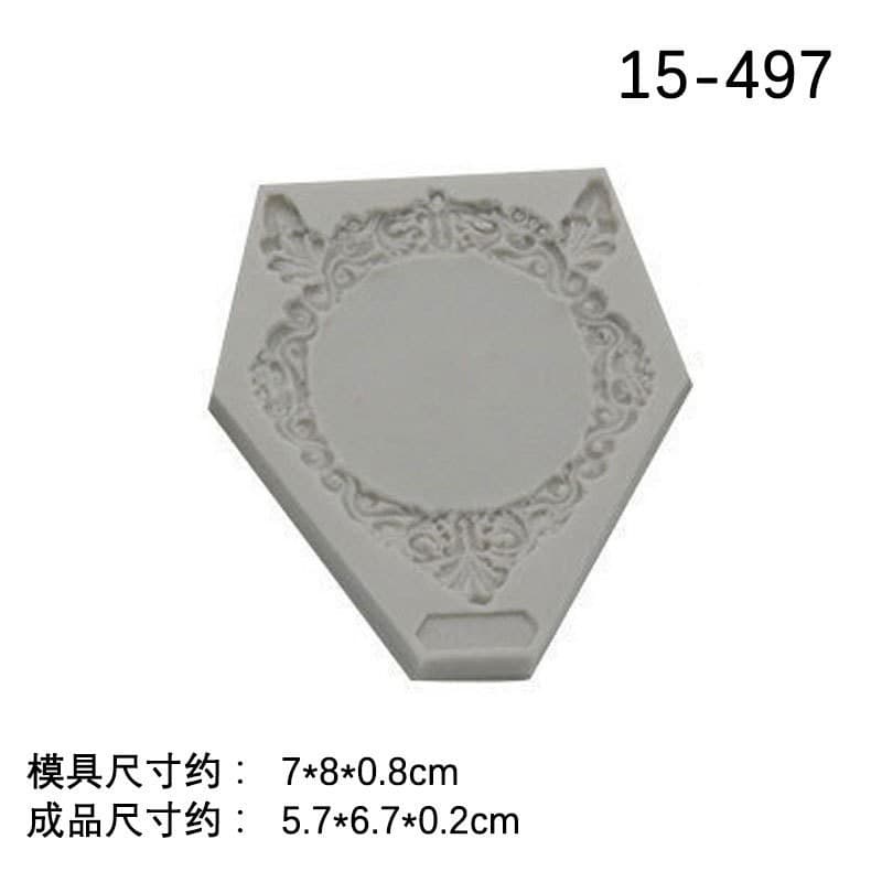 Various European-Style Frame Vintage Border Embossed Photo Frame Mold Hollow Embossed Fondant Decoration Baking Mold