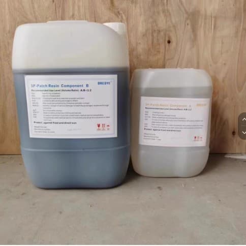 Rubber repair airbag for trenchless pipeline repair, paired with resin glue A+B and fiberglass cloth