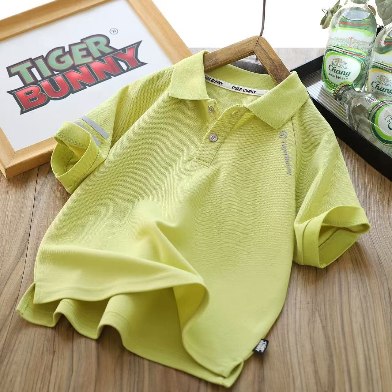 2026 short-sleeved polo shirts for boys and girls, children's summer t-shirts, breathable medium and large children's thin lapel tops