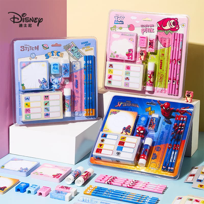 Disney Learning Supplies Stationery Set Children's Day Birthday School Supplies Gift for Primary School Students Study Tools