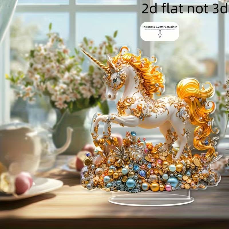 Christmas Acrylic Stand Make Money Now 2D Flat Decoration Living Room Office Desktop Ornaments Cross-Border Gifts
