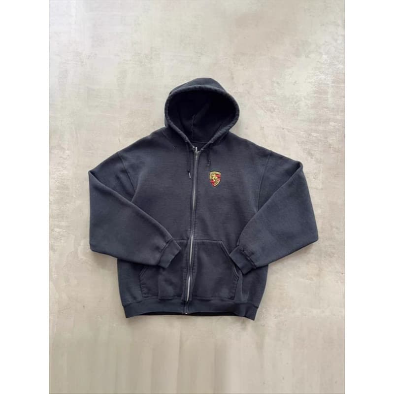 2025 New Tuya Print Oversize Hoodie Men's Fall/Winter Zip-Up Loose Sports Top Trendy