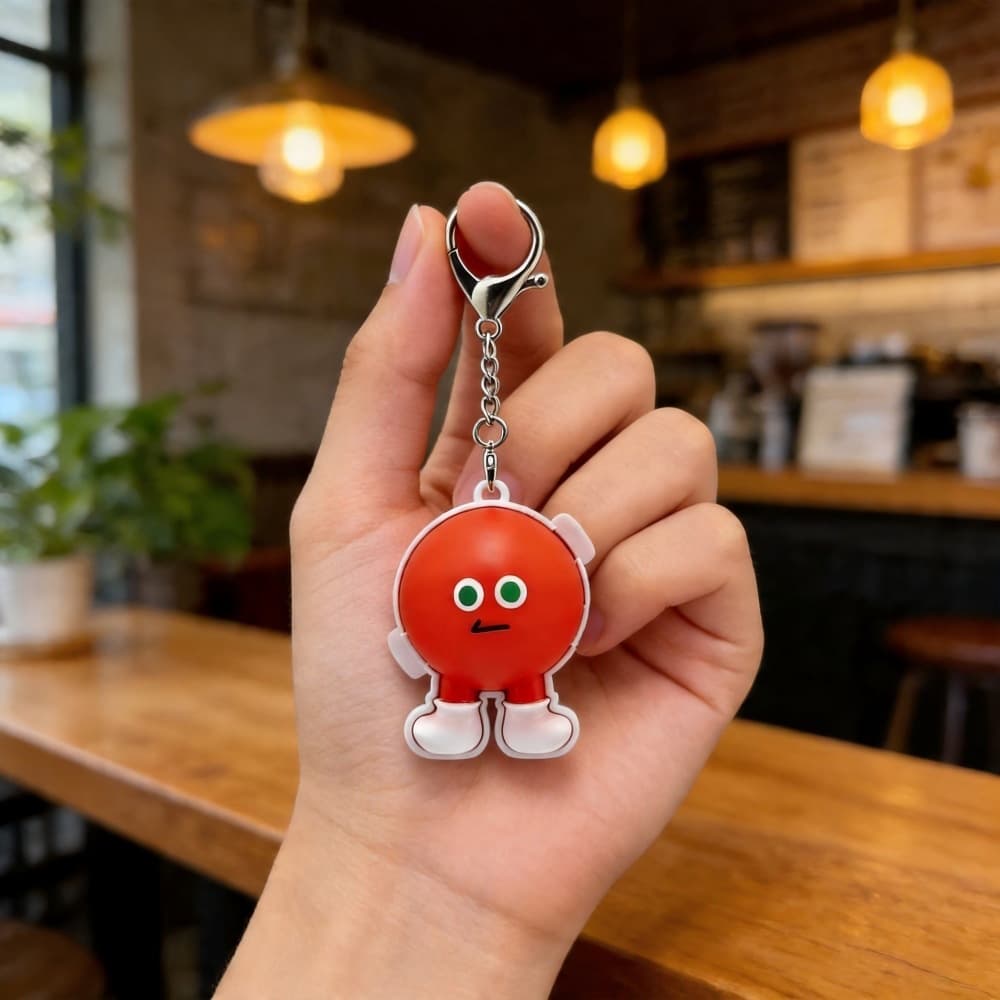 Hot-Selling Cartoon Doll Same-Style Expression Cheering Cartoon Accessory Backpack Keychain Luminous Touch-Sensitive Night Light