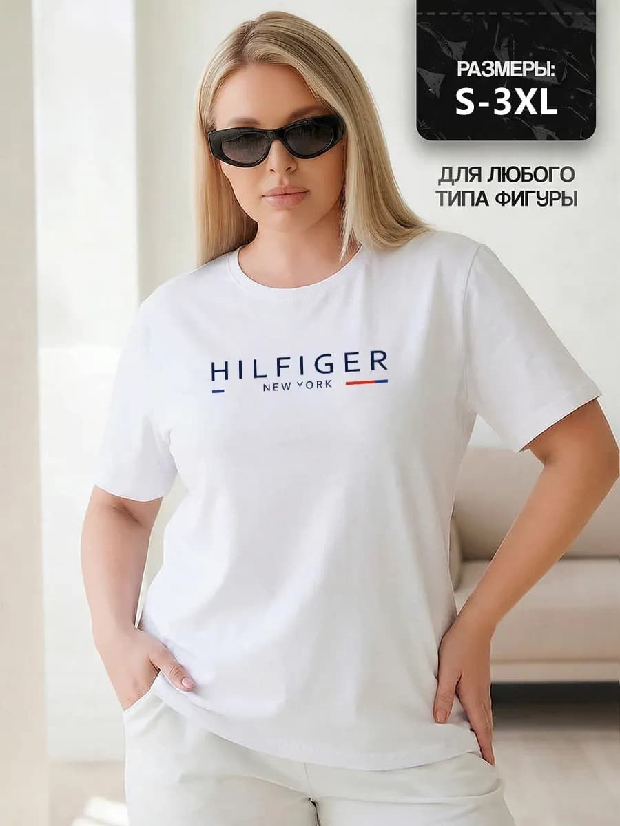 New Russian Cross-Border Short-Sleeve Trendy Top American Style Simple High-Quality Printed T-Shirt Drop Shipping