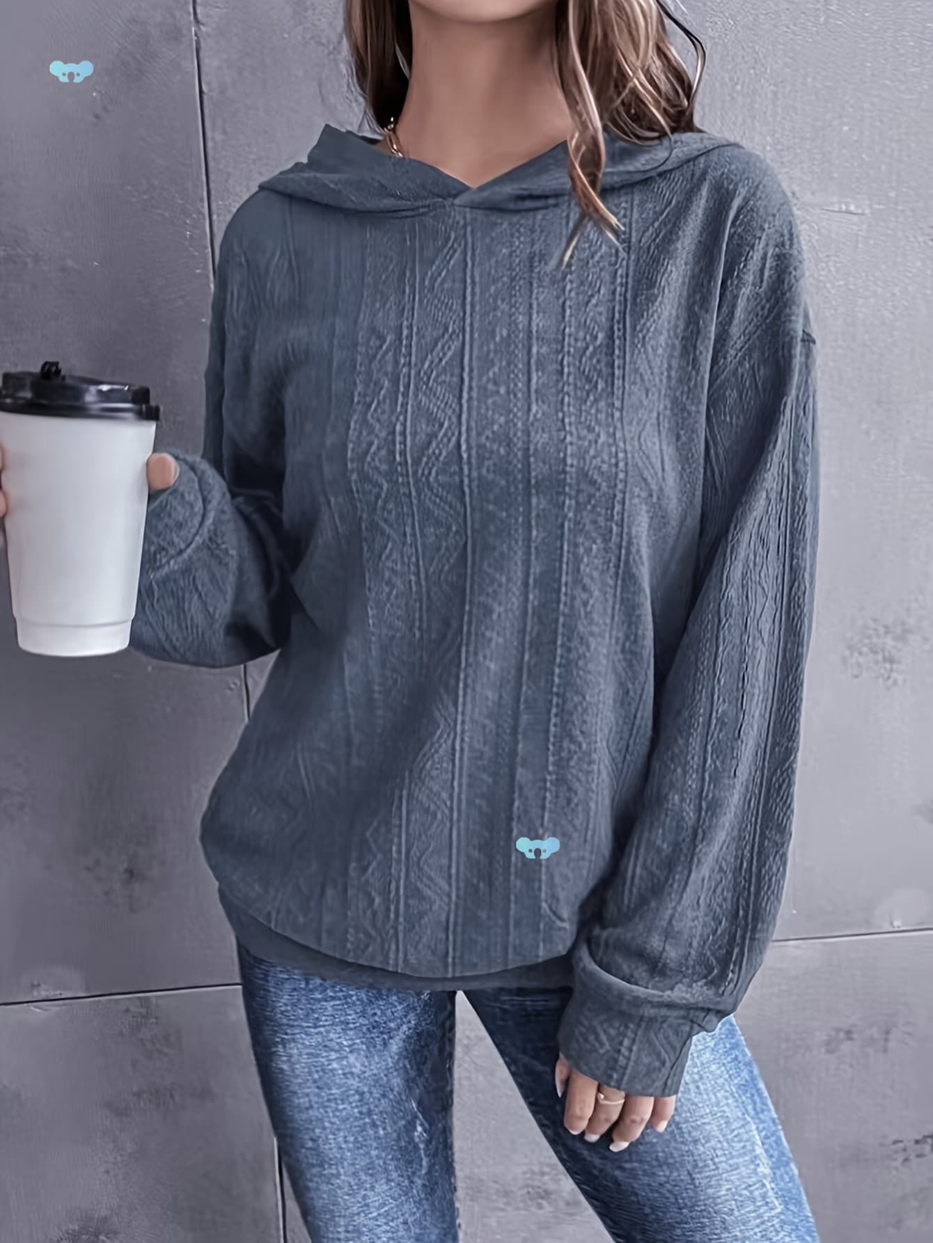 1pc Women's Leisure Sports Solid Color Twisted Flower Cross-border