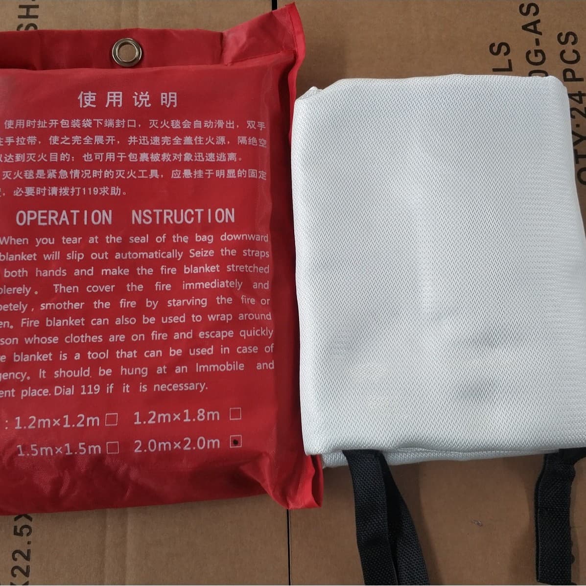Fire Blanket, Fire Escape Emergency Blanket, Asbestos Quilt, Glass Fiber Fire Blanket Direct from Manufacturer