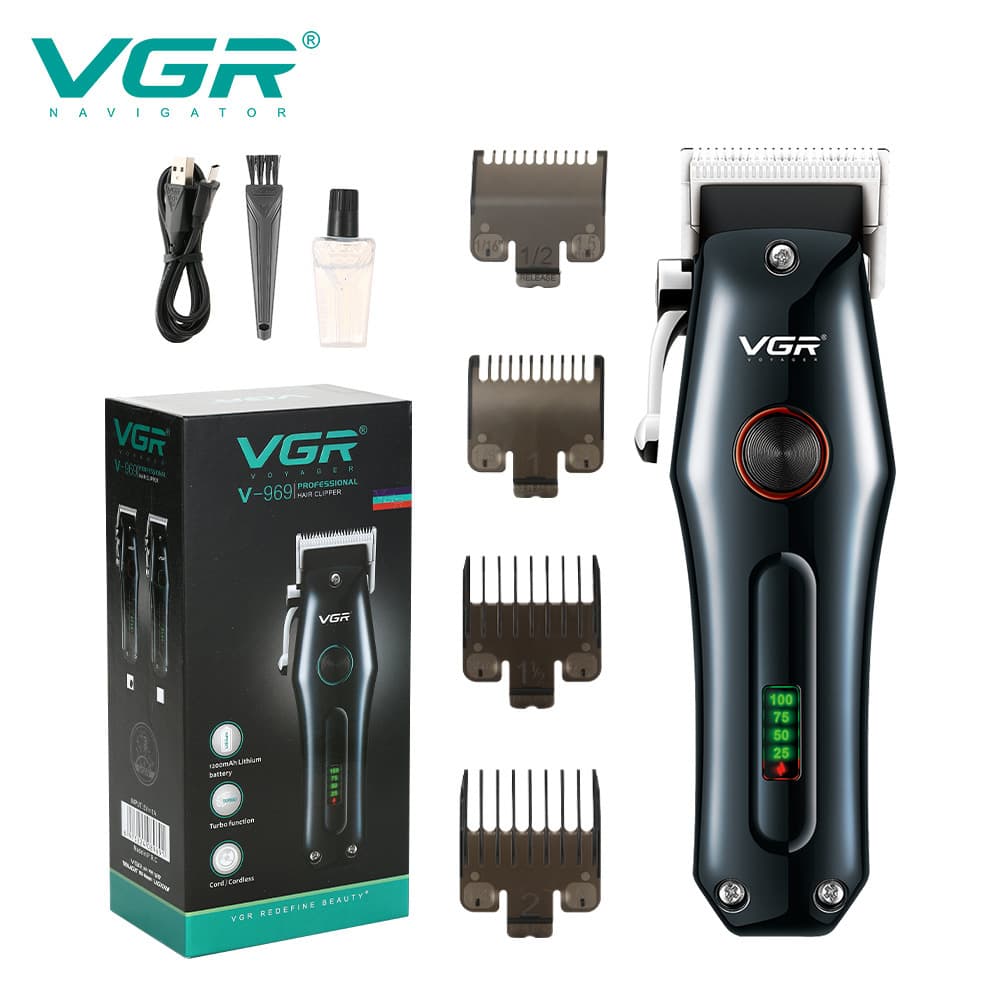 VGR969 Cross-border Trade Oil Head Electric Hair Clipper Wholesale Home Men's Professional Dual-Gear Adjustable Hair Trimmer
