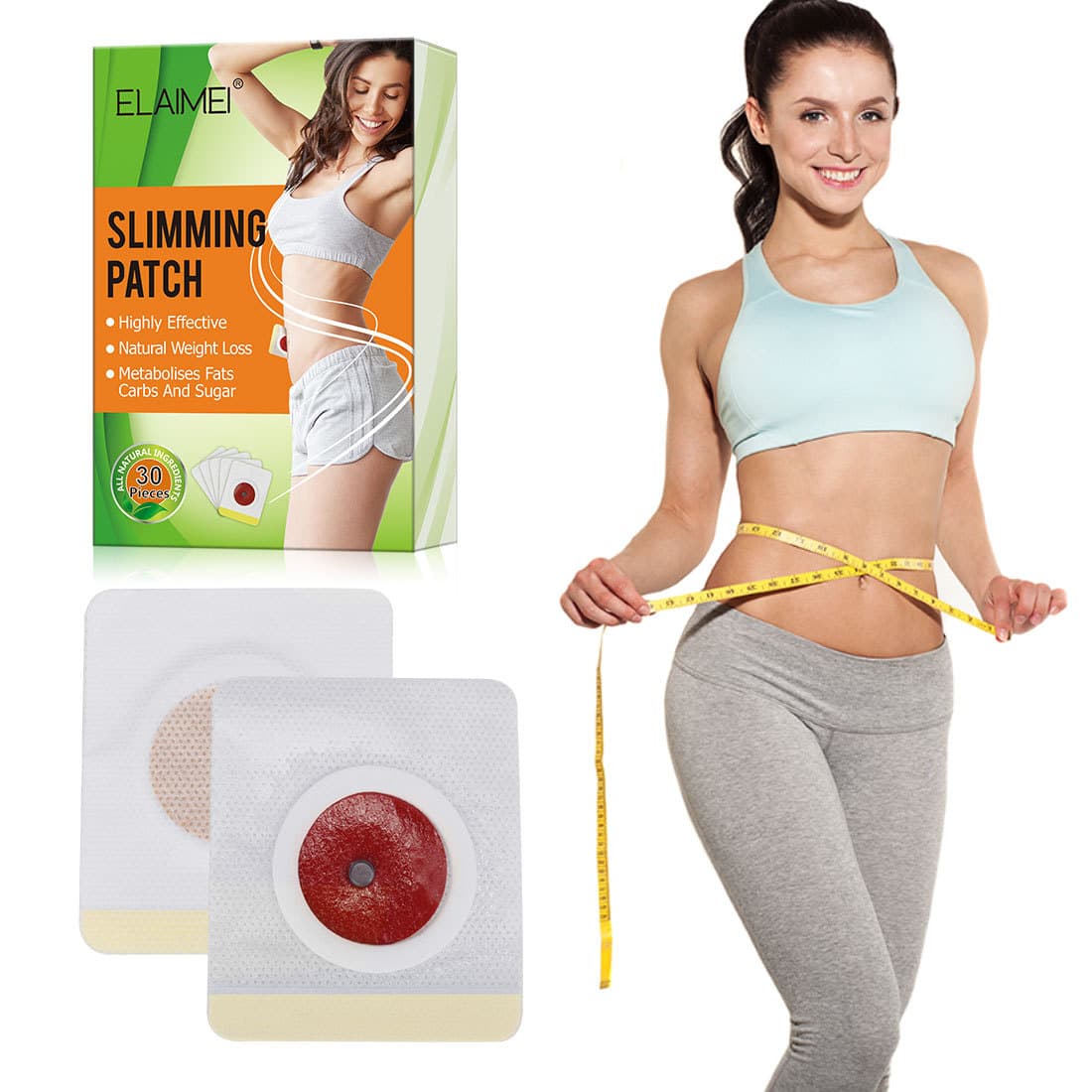 Cross-border In-Stock ELAIMEI Belly Fat Burning Cream for Lazy People, Navel Patch for Abdominal Shaping and Slimming Waist Lightweight Patch