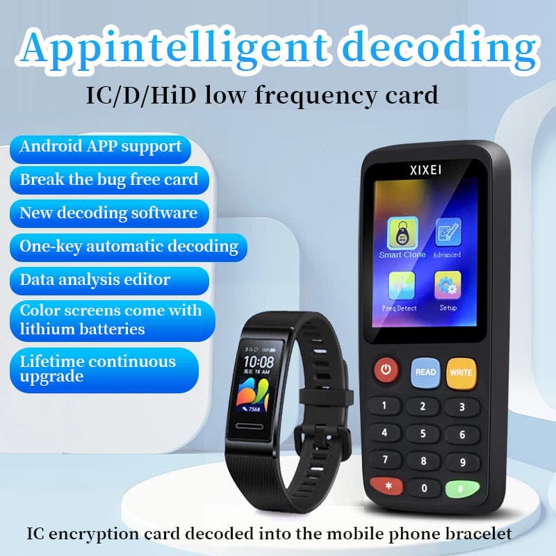RFID Cross-border Trade Access Control Card Reader ID Copier X7 Chinese and English Full Encryption IC Copier Duplicator