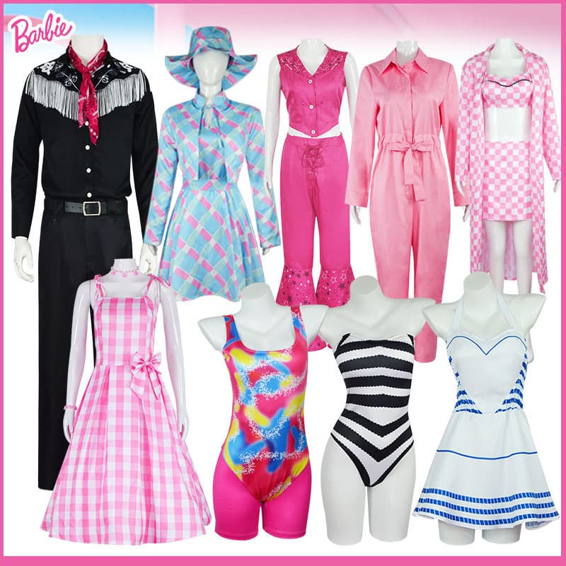 2023 New Movie Real Barbie Cosplay Costume Ken Cosplay Swimsuit Dress