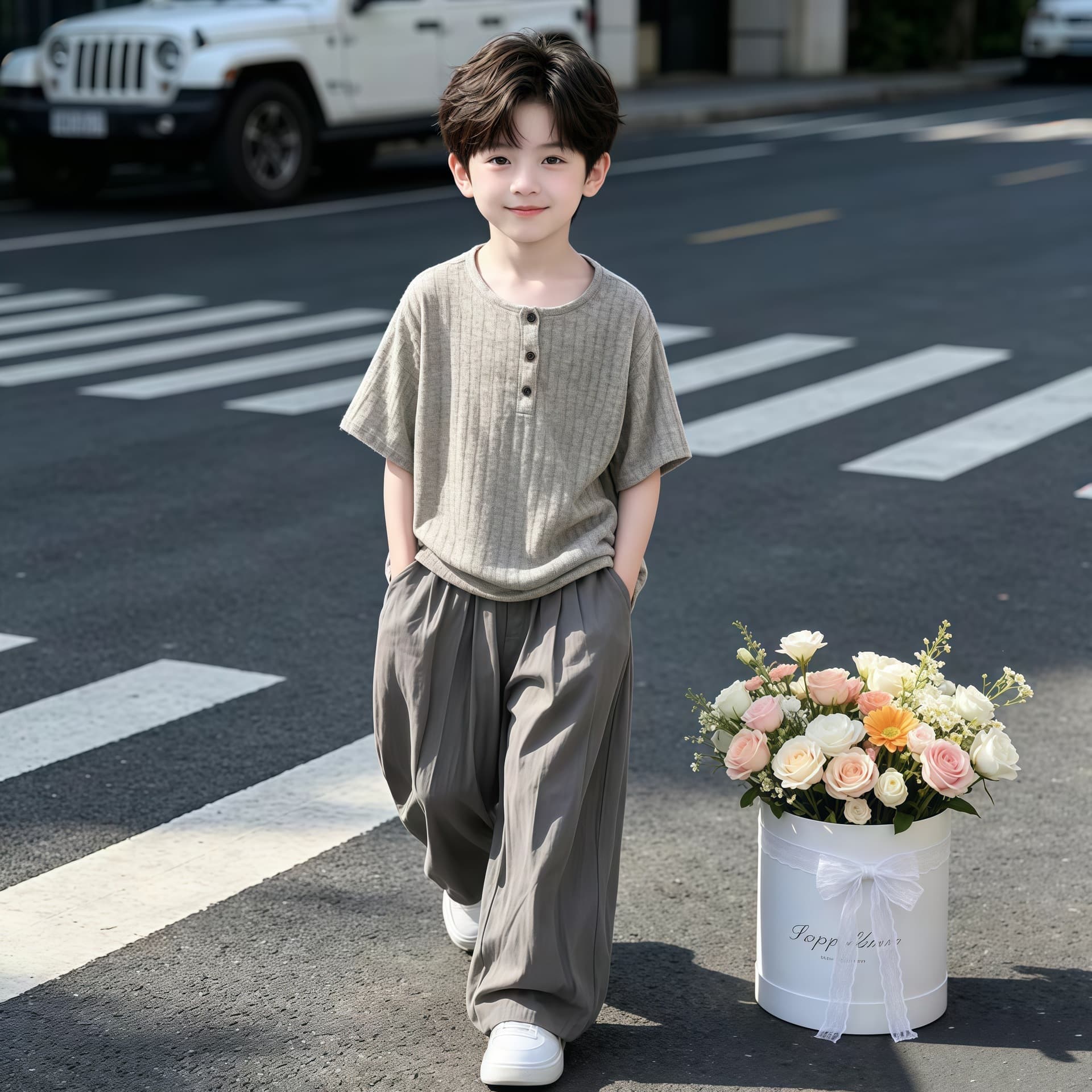 Kids Boys Summer Short Sleeve Set 2026 New Style, Big Kids Sport Summer Ice Silk Thin Handsome