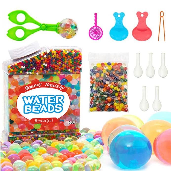 Water Beads 270g 50000 Pieces Balloon Beads Accessories Water Baby Toy Water Elf Water Absorbing Beads Set