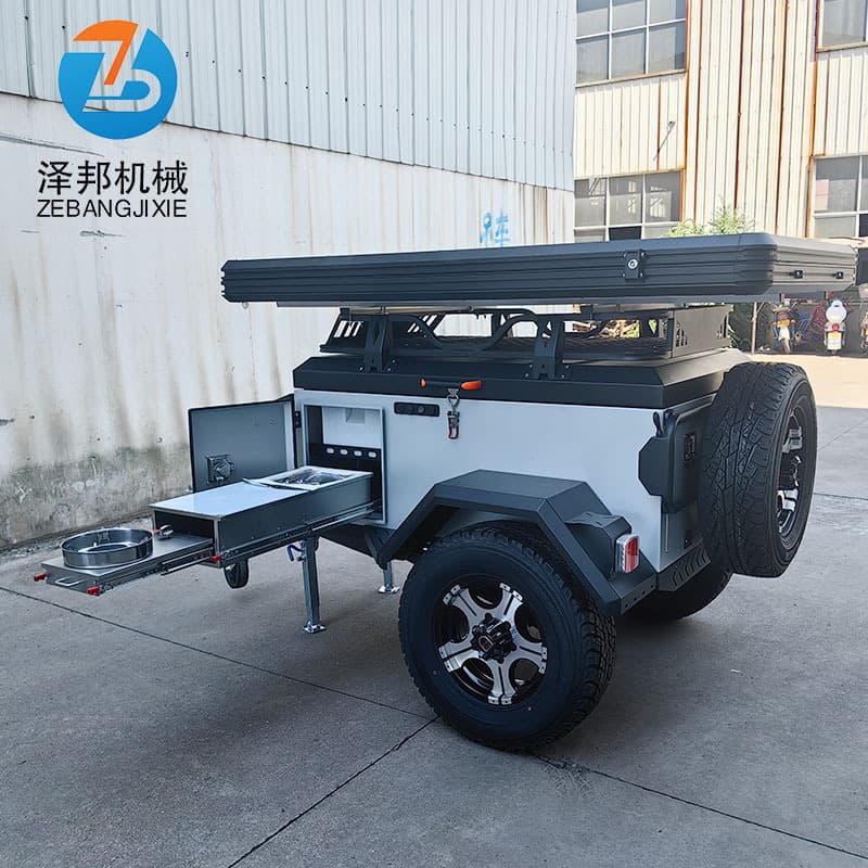 Small Off-Road Trailer Tent Camper for Self-Driving Camping Travel
