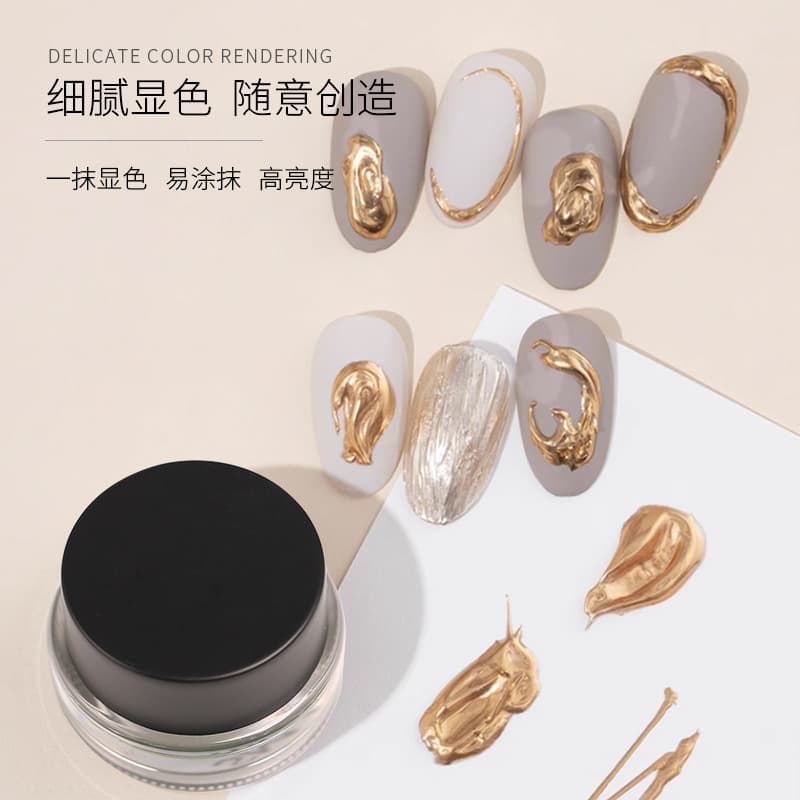 Cross-border in stock solid nail magic mirror powder nail glitter gold and silver diamond star stone powder nail aurora powder nail powder