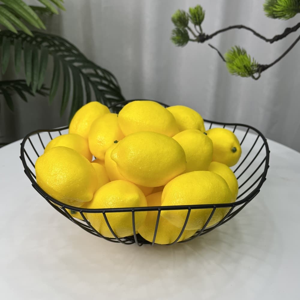 Factory Direct Lemon 75 Artificial Yellow Lemon Foam Fake Fruit Model Decorative Props High Pressure Polyethylene Fruit
