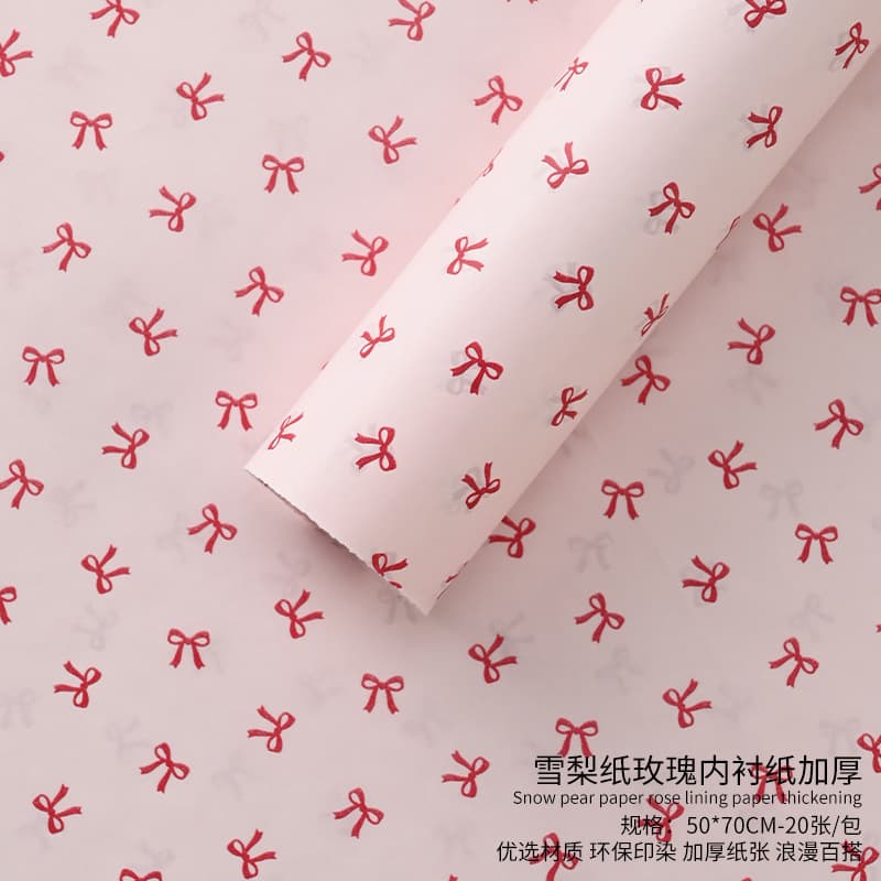 Wrapping Paper Wholesale Florist Supplies Gift Wrapping Paper Thickened Bouquet Flower Wrapping Hand-Crushed Paper Pearlized Snow Pear Paper