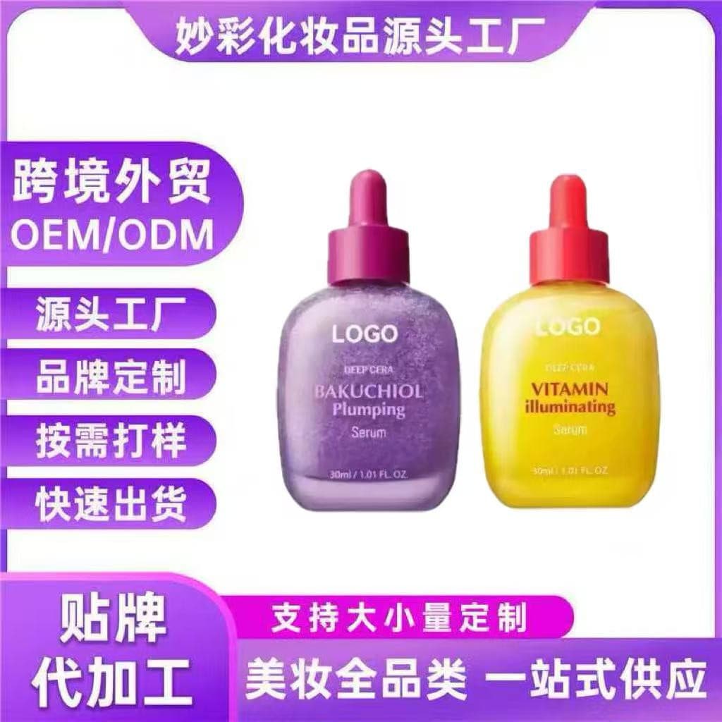 Cross-border Bakuchiol Vitamin Serum Brightening Anti-Aging Firming Liquid Essence Manufacturer Drop Shipping